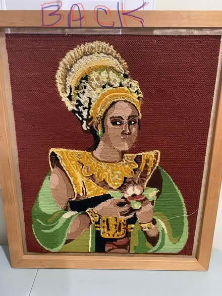 Photo of free Unfinished,Needlepoint Wall Art (Gardena) #1