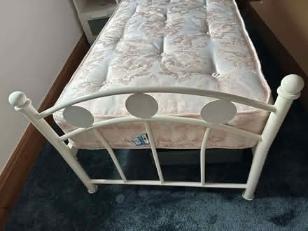 Photo of free Single bed frame and mattress (Kingsway) #1