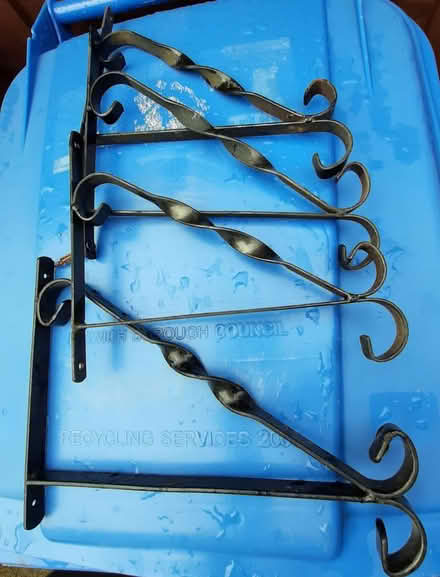 Photo of free 4 Black hanging basket brackets (IP3) #1