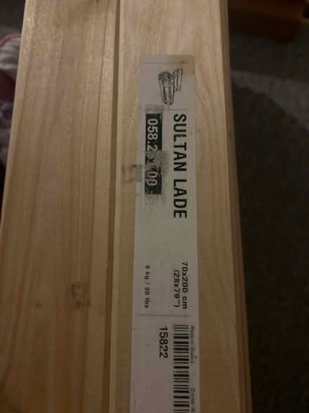 Photo of free Double bed frame plus mattress. (Moreland GL1) #1