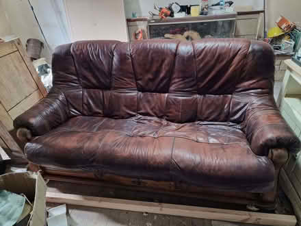 Photo of free Brown Chesterfield sofa (Methven PH1) #2
