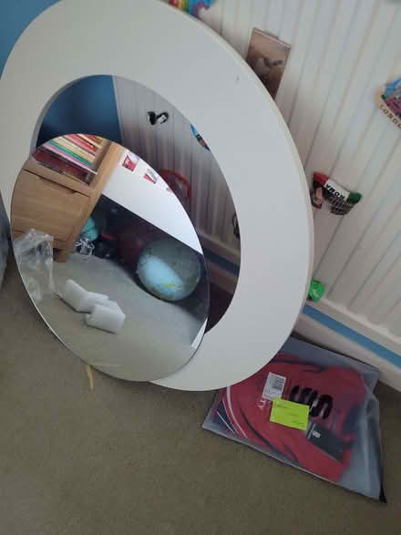 Photo of free Circular mirror plus frame for repair or upcycling (Shippon OX13) #2