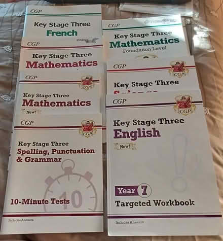Photo of free Selection of CGP Key Stage 3 books. (Buggs Bottom RG4) #1
