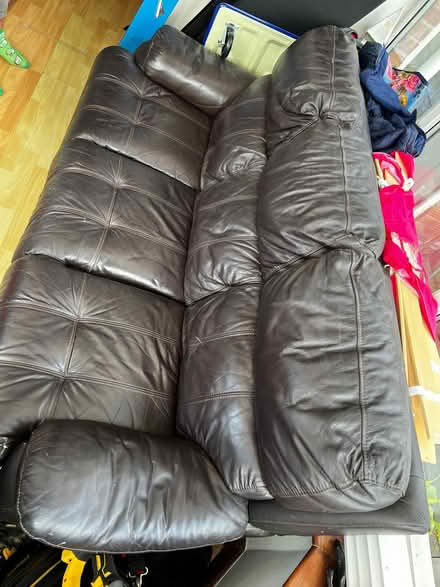 Photo of free Brown Leather Sofa (Belvidere SY2) #3