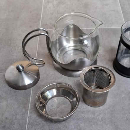 Photo of free Glass tea leaf teapot and cup (Boughton Monchelsea ME17) #2