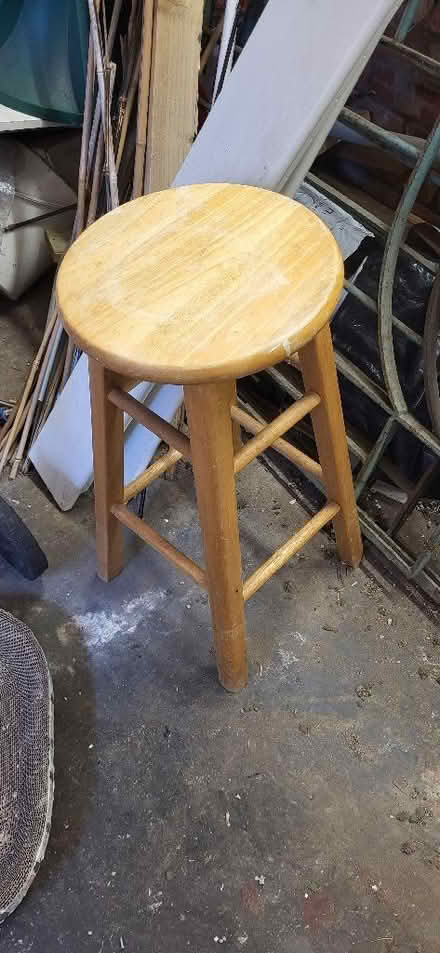 Photo of free High pine stool (Clayton-le-Woods PR25) #3