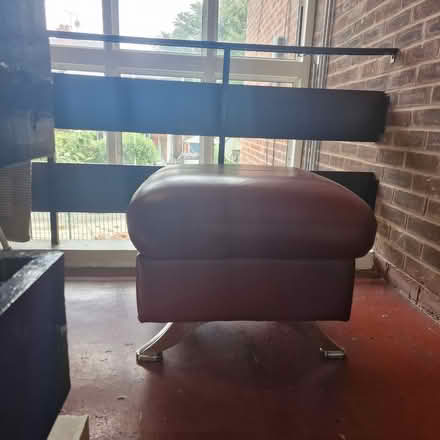 Photo of free Leather stool with storage (Stretford M32) #1