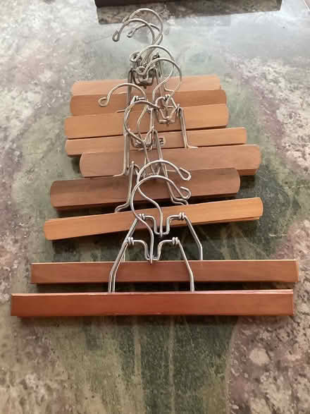 Photo of free Pant or skirt hangers, wooden (San Anselmo) #1