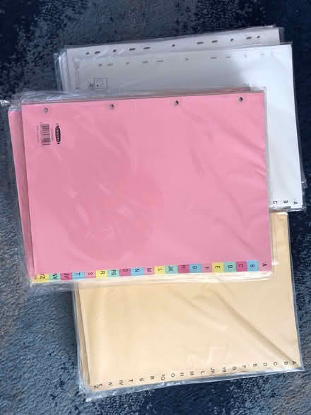 Photo of free A -Z dividers (Northolt) #1
