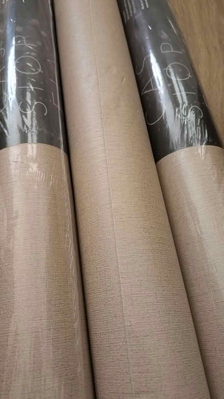 Photo of free 3 full rolls light brown wallpaper (Birmingham B29) #3