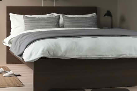 Photo of free Malm Queen bed frame + accessories (94087) #1