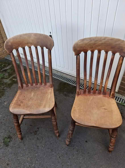 Photo of free 2 wooden chairs (Mangotsfield BS16) #1
