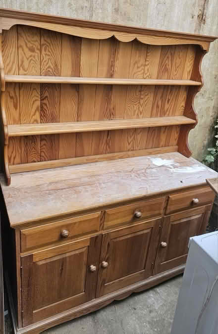 Photo of free Tall wood shelves (Harrow) #2