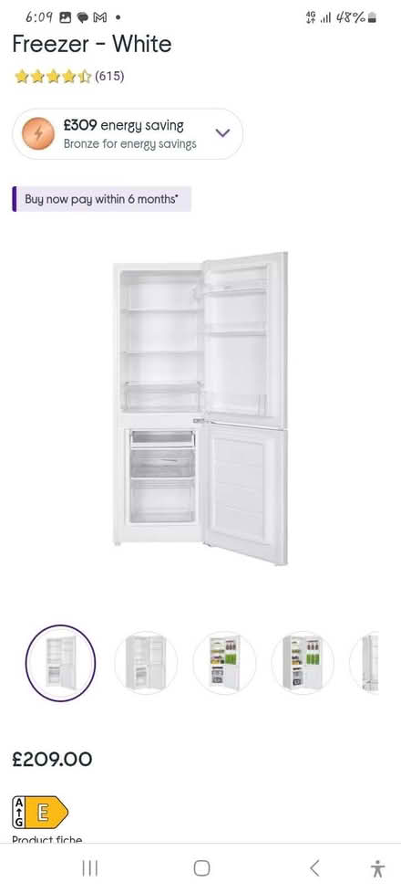 Photo of Fridge-freezer (Bramley LS13) #2