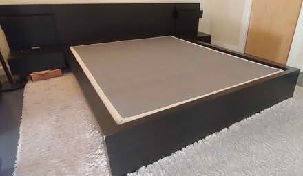 Photo of free Malm Queen bed frame + accessories (94087) #3