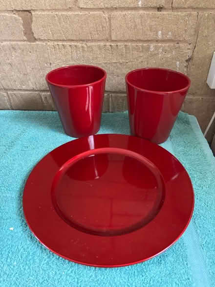 Photo of free Flower arrangers vases and plate (GL54) #1