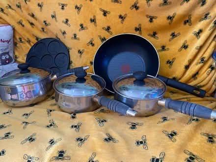 Photo of free Saucepans, wok and pancake pan (Ford, near Colerne) #1