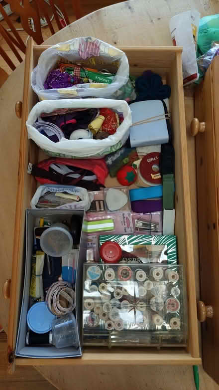 Photo of free Various sewing needles, thread, zips, ribbons etc. (Lightpill GL5) #1