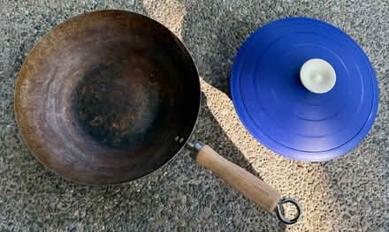 Photo of free Idli maker and carbon steel wok (Valencia Avenue, Sunnyvale) #1