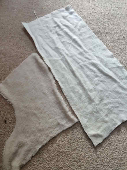 Photo of free Cream fleecy/fluffy fabric (Bricknells Meadow OX28) #1