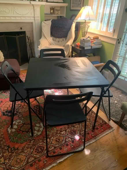 Photo of free Card table and chairs (North Cleveland Park) #1