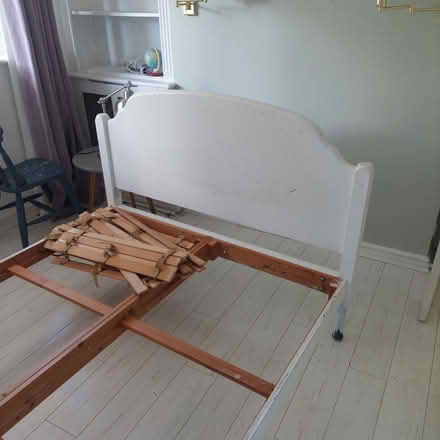 Photo of free Wooden bed frame (Winterbourne Lewes) #1