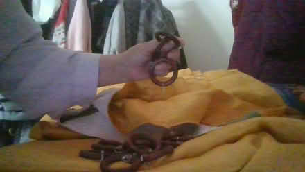 Photo of free curtains and wooden rings (BA2) #3