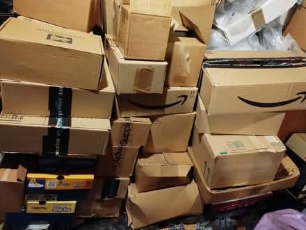 Photo of free Small boxes and packing materials. (Langley SL3) #1