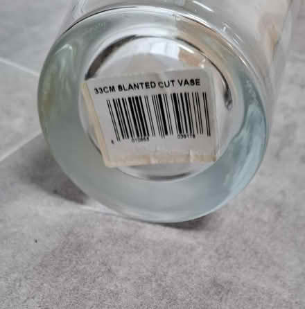 Photo of free Slanted glass vase (Boughton Monchelsea ME17) #3