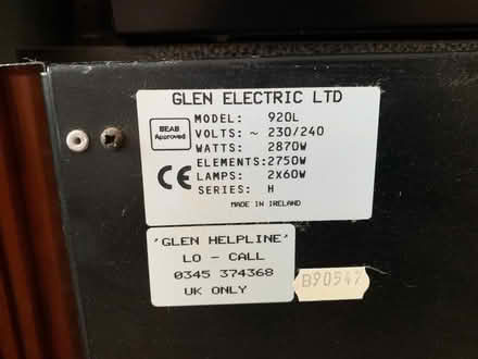 Photo of free Electric log effect fire and heater (Hertford SG14) #4