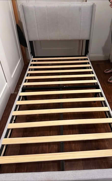 Photo of free Twin bed frame and mattress (saugerties) #1