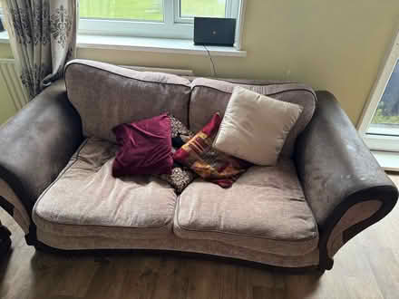 Photo of free Set of lush brown DFS sofas (Hangleton BN3) #3
