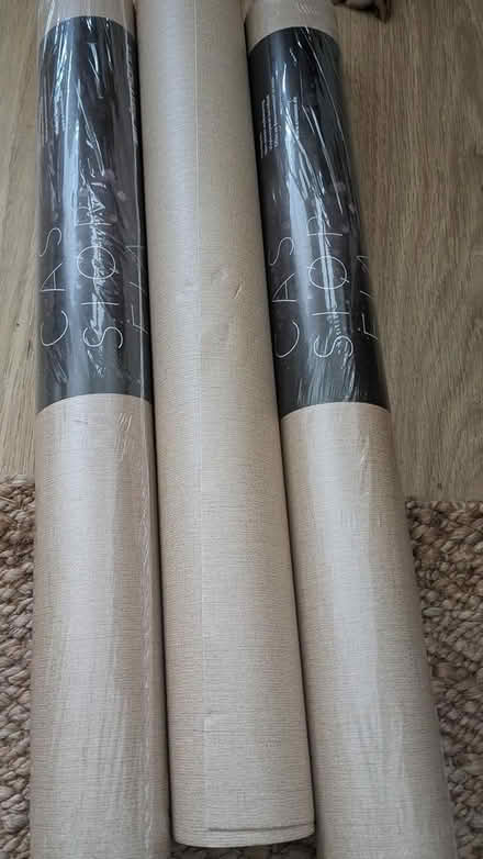 Photo of free 3 full rolls light brown wallpaper (Birmingham B29) #1