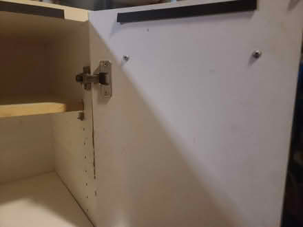 Photo of free Used single white cabinet (Suitland) #3
