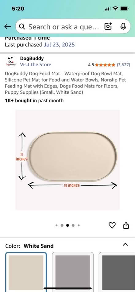 Photo of free Pet food mat (3 Miami Gardens Road 33023) #1