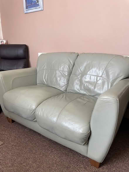 Photo of free Green leather lounge suite (Builth Wells LD2) #1