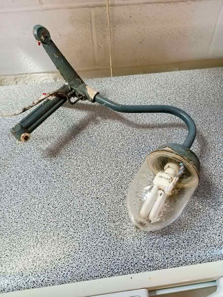 Photo of free vintage exterior corner lamp (Nailsea BS21) #1