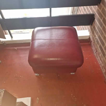 Photo of free Leather stool with storage (Stretford M32) #2