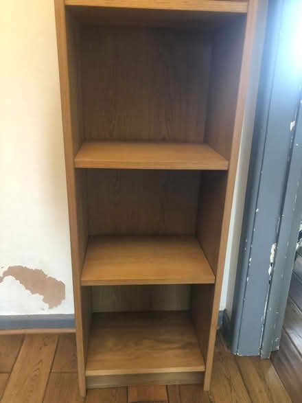 Photo of free Tall wood shelves (M30 8HP) #2