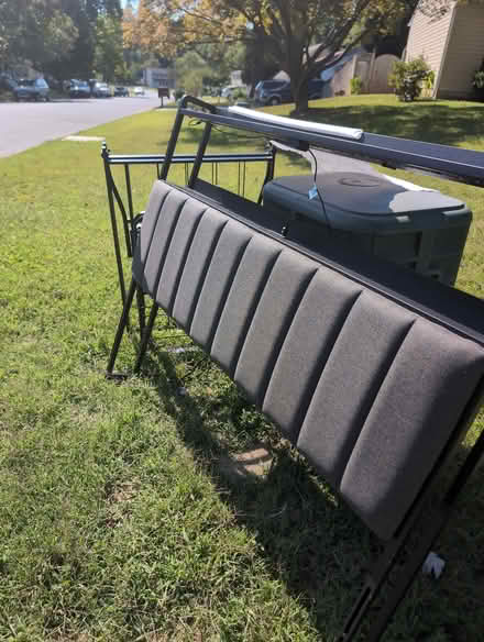 Photo of free full size headboard and bed frame (bowie, md) #1