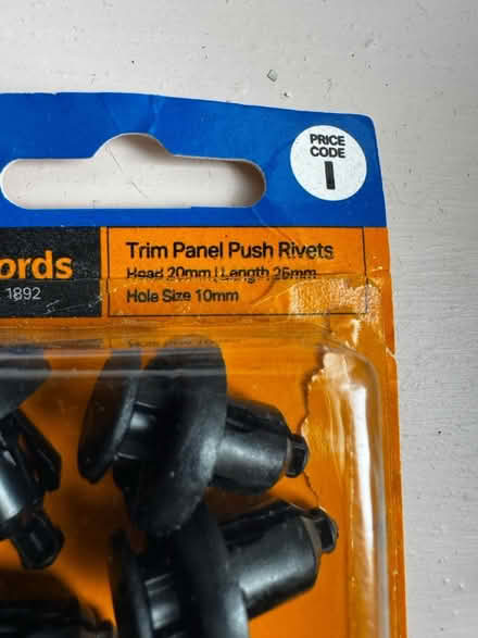 Photo of free Trim panel rivets (Anfield) #2