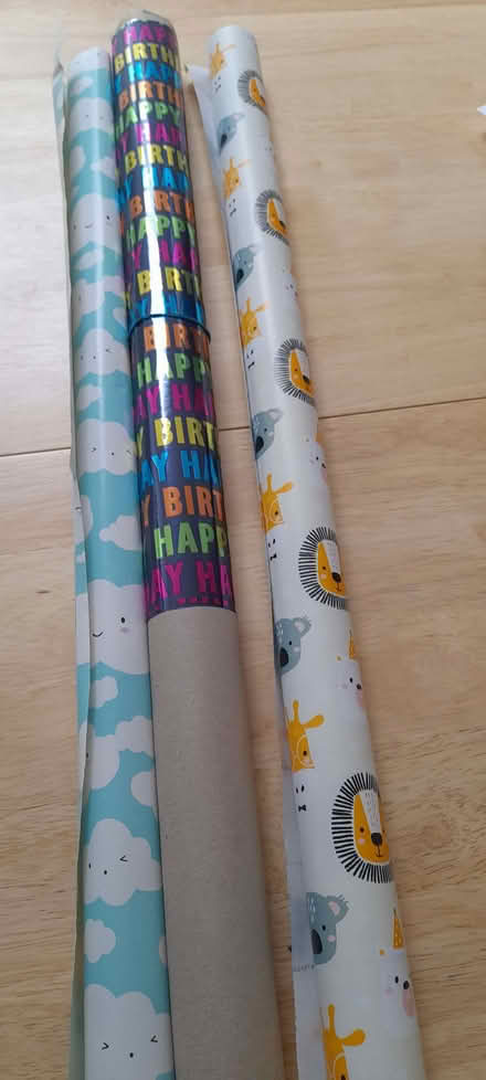 Photo of free Part used rolls of wrapping paper (Saughall village CH1) #1