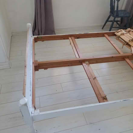 Photo of free Wooden bed frame (Winterbourne Lewes) #2