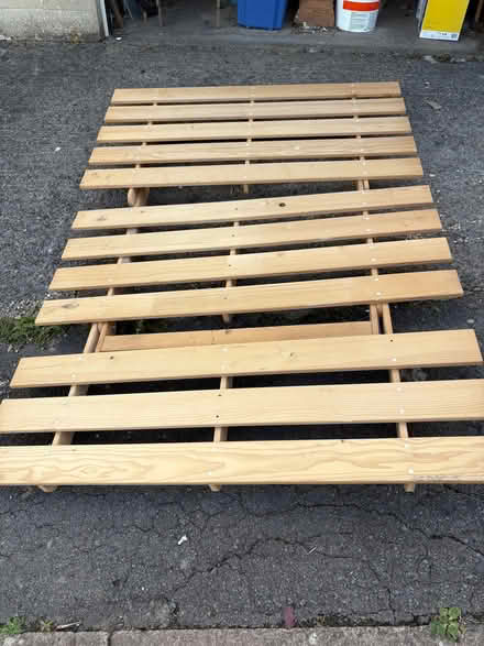Photo of free Wooden futon base. (Oldfield Park) #1