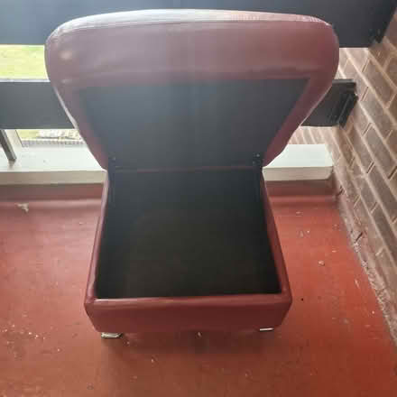 Photo of free Leather stool with storage (Stretford M32) #3