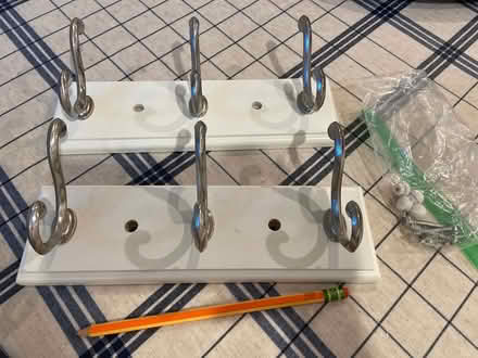 Photo of free Two wall-mounted 3-hook sets (Park View/Columbia Heights) #1