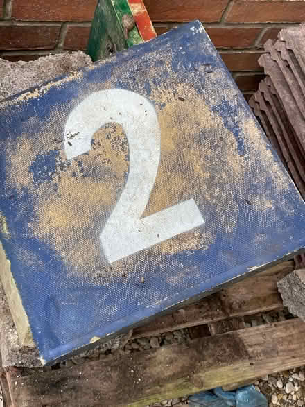 Photo of free Painted paving slabs (Cannards Grave BA4) #1
