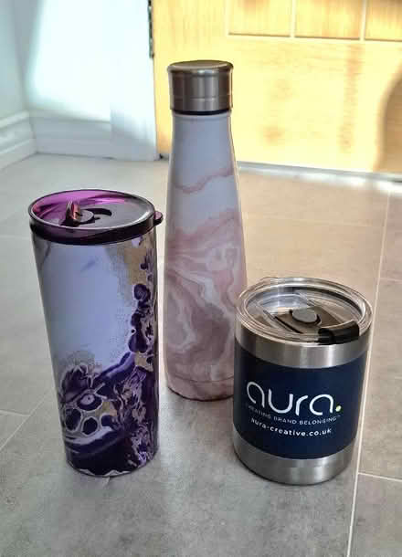 Photo of free 3 x metal drinks flasks (Boughton Monchelsea ME17) #1