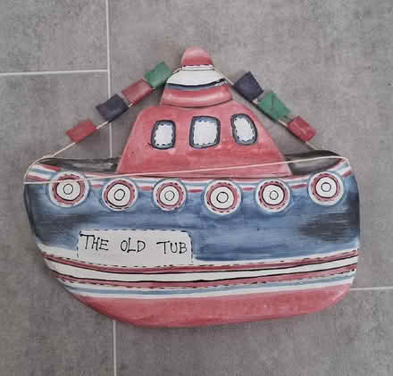 Photo of free Wooden boat decorative wall hanging (Boughton Monchelsea ME17) #1
