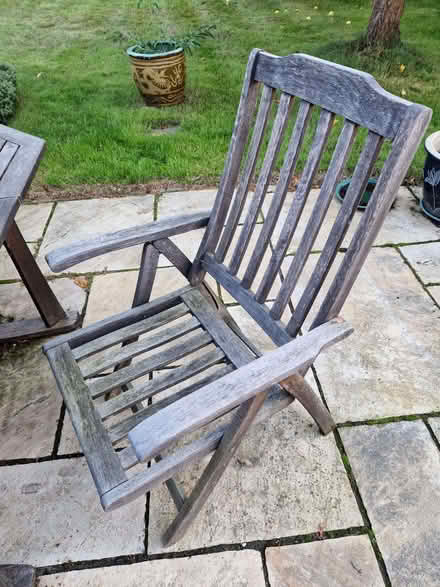 Photo of free Wooden garden chairs, foldable (Tewin AL6) #2
